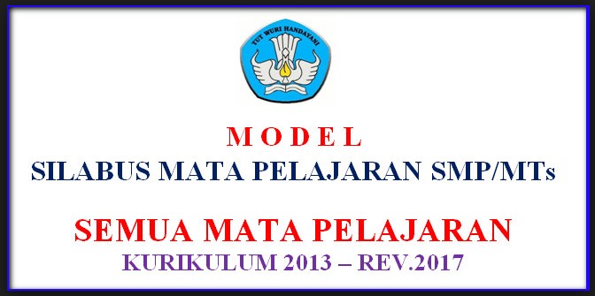 Download Silabus SMP MTs Kurikulum 2013 Revisi Terbaru Semua Mapel