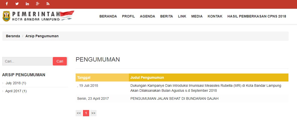 Jadwal dan Lokasi Tes Kompetensi Dasar CPNS Kota Bandar Lampung Tahun 2018