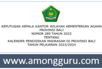 Kalender Pendidikan Madrasah di Provinsi Bali Tahun Pelajaran 2023/2024