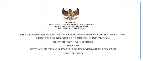 Petunjuk Teknis (Juknis) Evaluasi Reformasi Birokrasi Tahun 2023